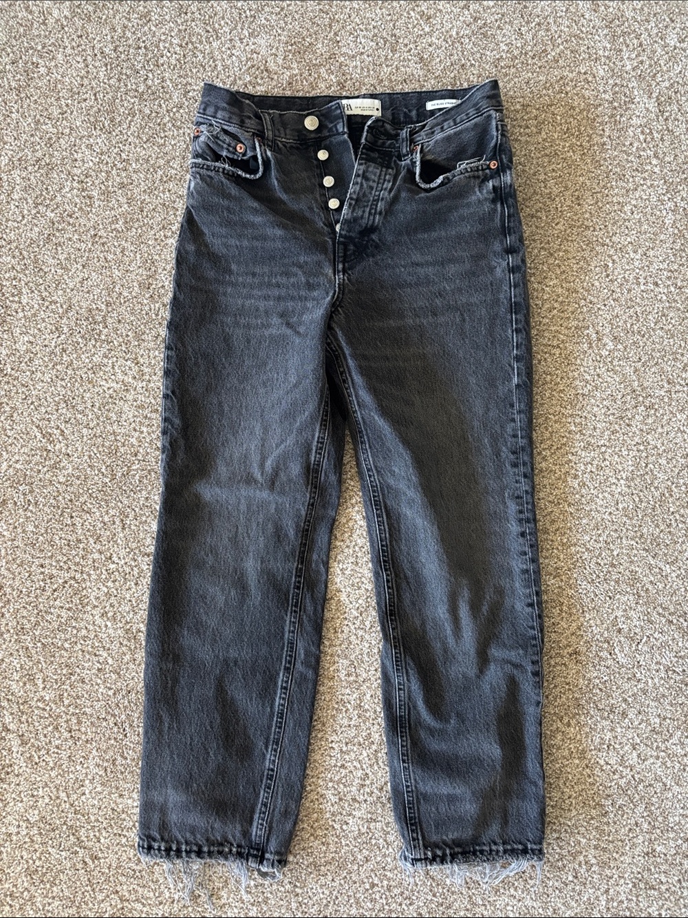 High-Rise Button-Fly Zara Jeans